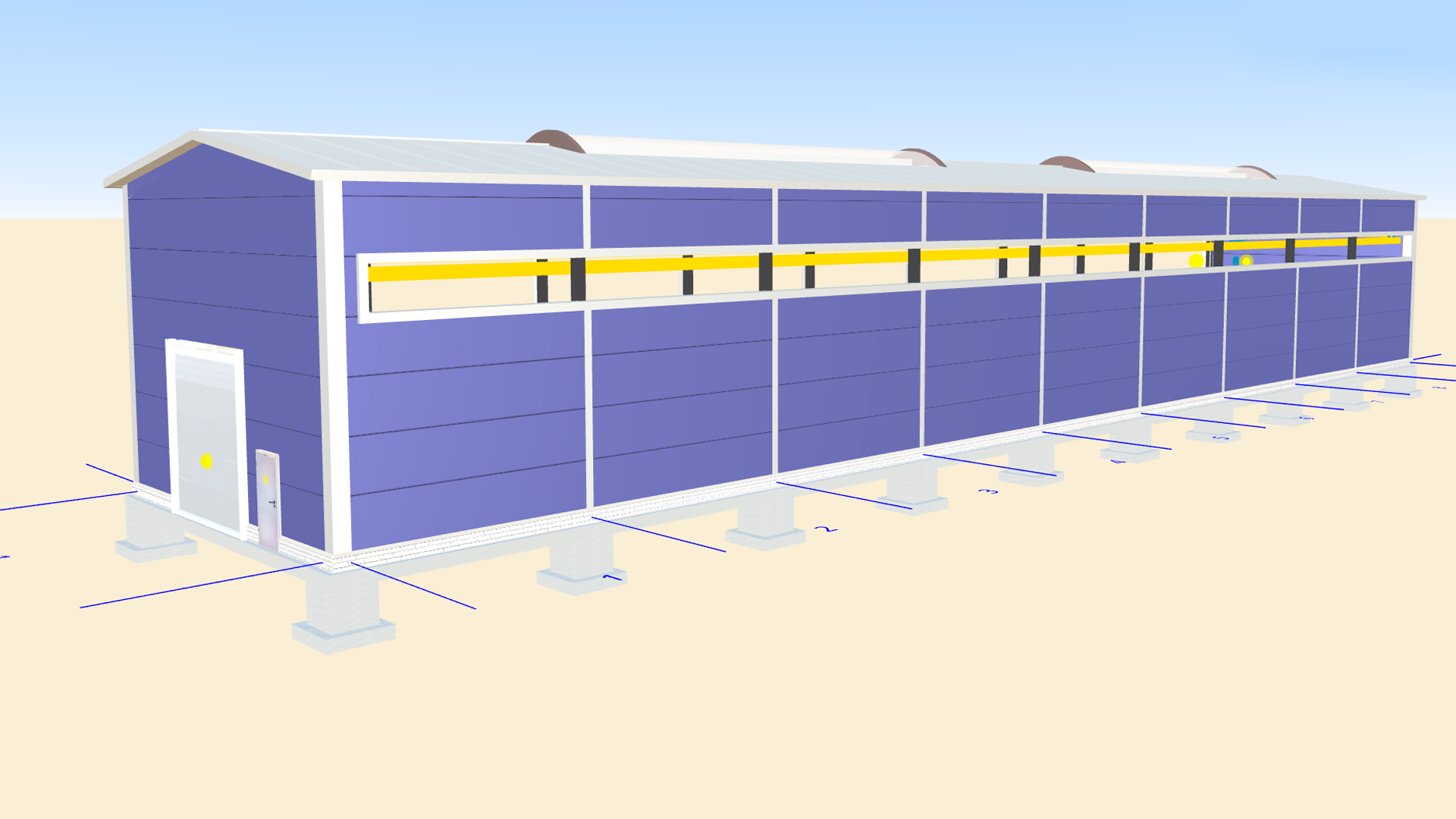 Завод ПК веста объявляет о заказе быстровозводимого цеха 10Ш х 54Д х 6.5В для ремонта вагонных колес в г. Экибастуз, Казахстан  